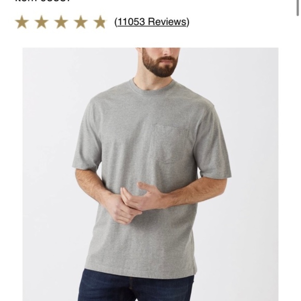 Duluth Trading Co. NWT black Men’s Longtail T short sleeve with pocket. - Picture 7 of 15